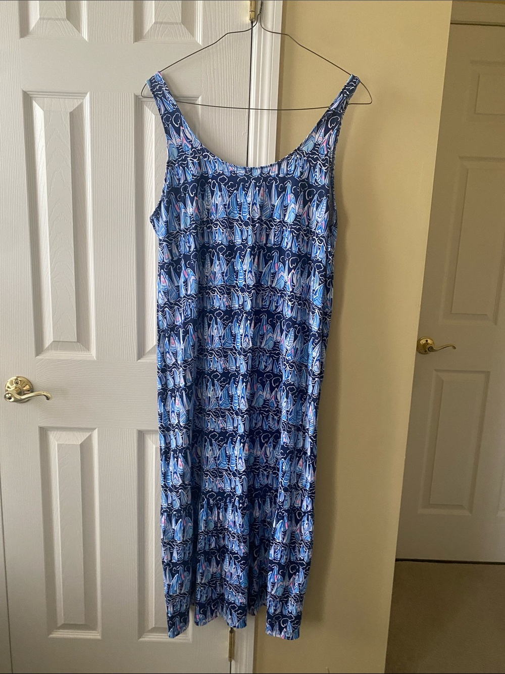Lilly Pulitzer Blue Patterned Maxi Dress